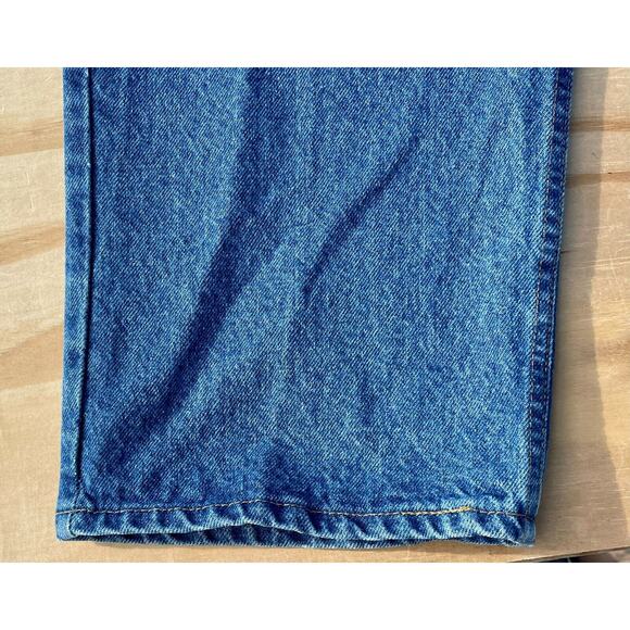VINTAGE Levi's 540 Denim Jeans Relaxed & Loose Fit Brown Tab Size 44x30 Blue NOS - Picture 3 of 10
